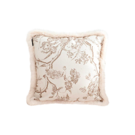 SOGA 50cm Light Luxury French Style Printed Plush Pillow Set Throw Pillow • LUZ-FrenchCushion207