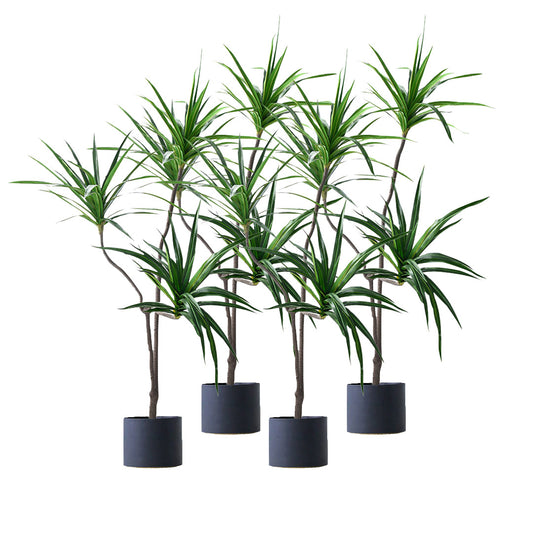 SOGA 4X 180cm Green Artificial Indoor Brazlian Iron Tree Fake Plant Decorative 3 Heads • LUZ-APlantFHBS18090X4