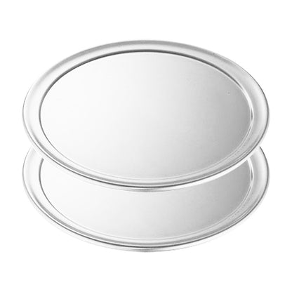SOGA 2X 12-inch Round Aluminum Steel Pizza Tray Home Oven Baking Plate Pan • LUZ-Pizza11607X2