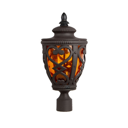 Vintage Lamp 50.8cm Elegant Post Light with Aluminum and Glass Lantern Classic Outdoor Lighting • LUZ-Lamp301Stand