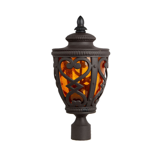 Vintage Lamp 50.8cm Elegant Post Light with Aluminum and Glass Lantern Classic Outdoor Lighting • LUZ-Lamp301Stand