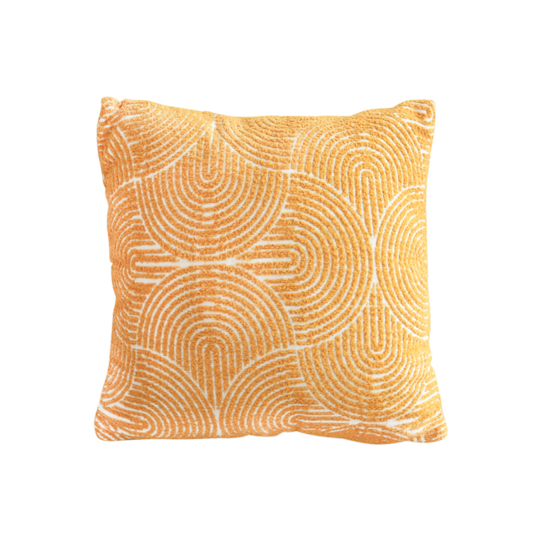 SOGA 50cm Mustard Yellow Throw Pillow Geometric Indoor and Outdoor Corded for Home Decor • LUZ-FrenchCushion321