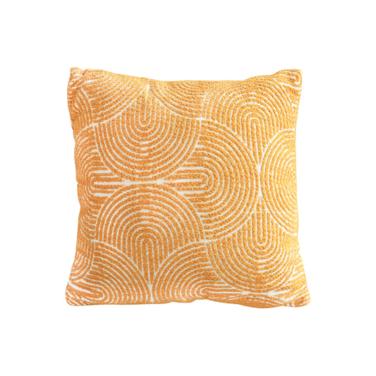 SOGA 50cm Mustard Yellow Throw Pillow Geometric Indoor and Outdoor Corded for Home Decor • LUZ-FrenchCushion321