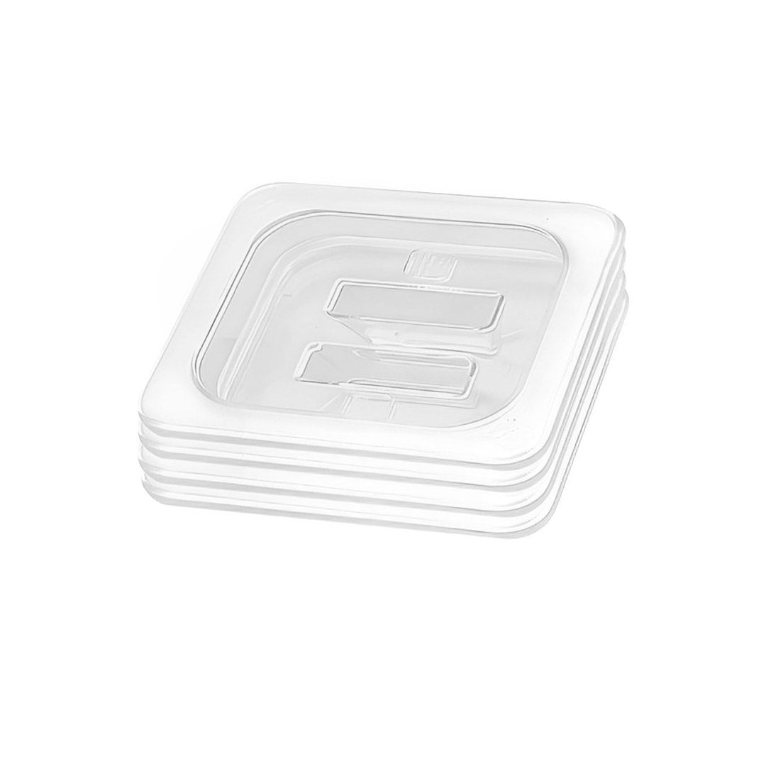 SOGA Clear Gastronorm 1/6 GN Lid Food Tray Top Cover Bundle of 4 • LUZ-VICLid16X4