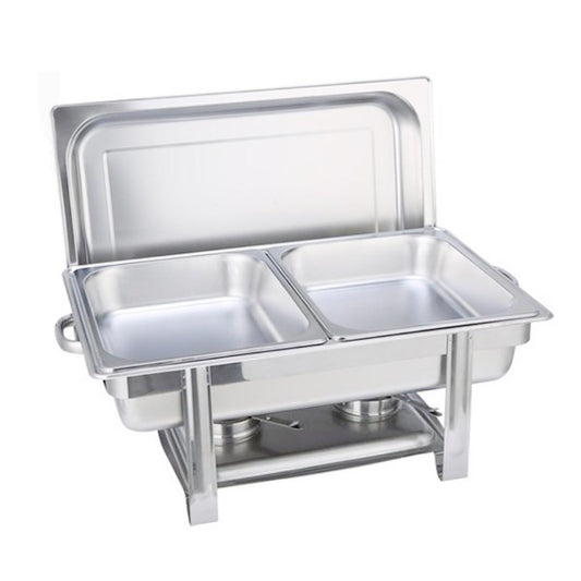 SOGA Double Tray Stainless Steel Chafing Catering Dish Food Warmer • LUZ-ChafingDish56082