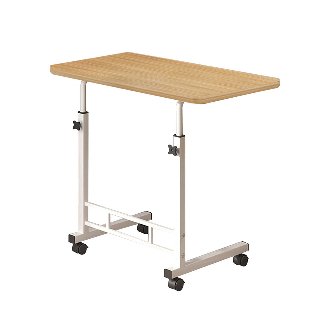 SOGA 40x80cm Walnut Bedside Table Movable Bedroom Desk Student Computer Table • LUZ-TablePort03
