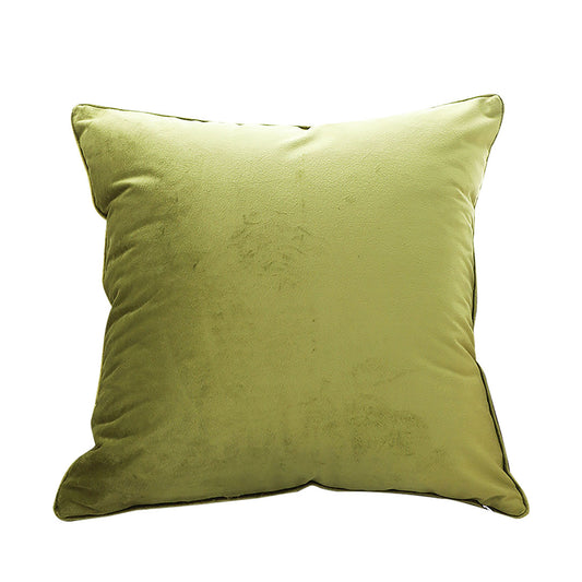 SOGA 45cm Subtle Fluorescent Green Foliage Velvet Square Throw Pillow • LUZ-FrenchCushion257