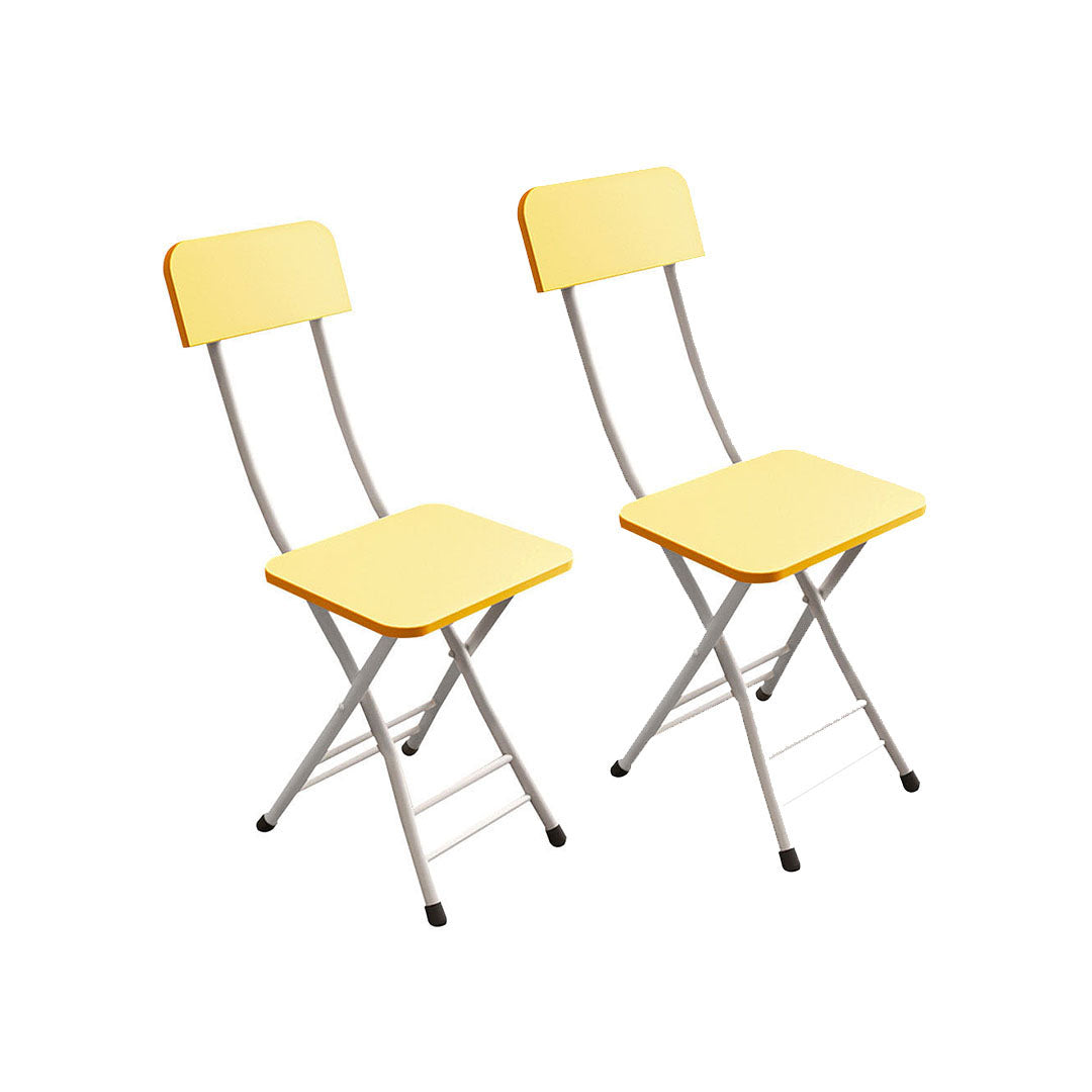 SOGA Yellow Foldable Chair Space Saving Lightweight Portable Stylish Seat Home Decor • LUZ-ChairAS715