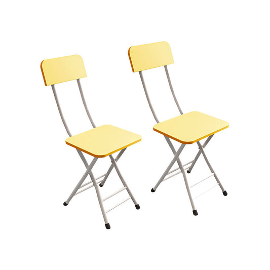 SOGA Yellow Foldable Chair Space Saving Lightweight Portable Stylish Seat Home Decor • LUZ-ChairAS715