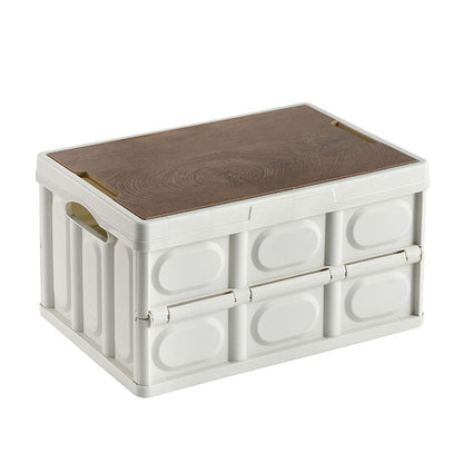 SOGA 34.5x22cm 18L White Car & Camping Foldable Storage Box Crate Stackable Container No Handle • LUZ-StorageBox3700