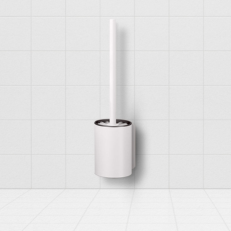 SOGA 27cm Wall-Mounted Toilet Brush with Holder Bathroom Cleaning Scrub White LUZ-TAN1045