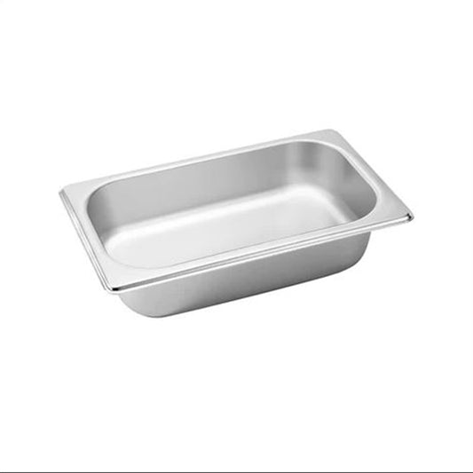 SOGA Gastronorm GN Pan Full Size 1/3 GN Pan 6.5 cm Deep Stainless Steel Tray • LUZ-GastronormPans5415X1A