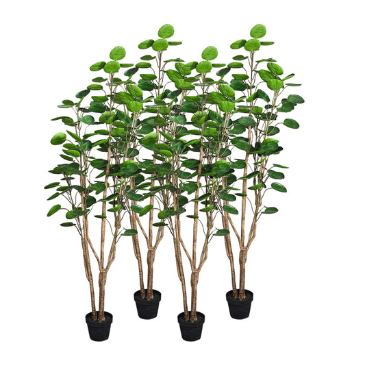 SOGA 4X 180cm Plastic Potted Polyscias Scutellaria Plant Home Garden Artificial Tree, Home Decor • LUZ-APlantFHJQD18080X4