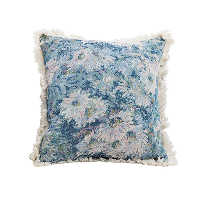 SOGA 50cm Oil Painting Shabby Chic Style Handmade Full Floral Needlepoint Throw Pillow • LUZ-FrenchCushion208