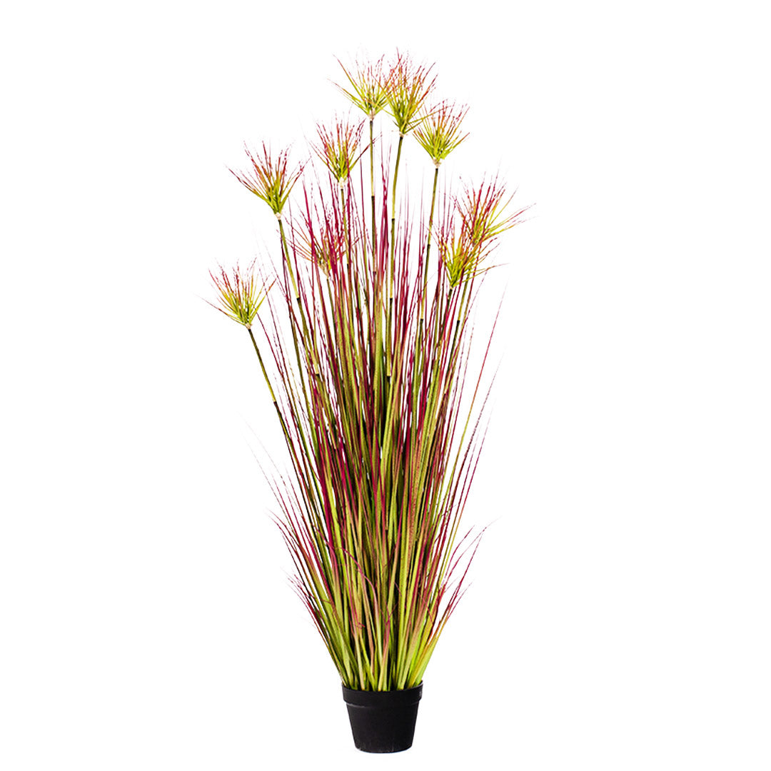 SOGA 150cm Purple-Red Artificial Indoor Potted Papyrus Plant Tree Fake Simulation Decorative • LUZ-APlantFH60339