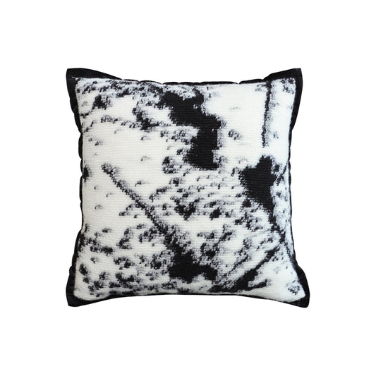 SOGA 50cm Throw Pillow  Black and White Leopard Thick Premium Polyester Fiber for Home Decor • LUZ-FrenchCushion323