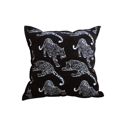 SOGA 45cm Throw Pillow Black Leopard Light Luxury Decorative Cushion for Living Room LUZ-FrenchCushion294