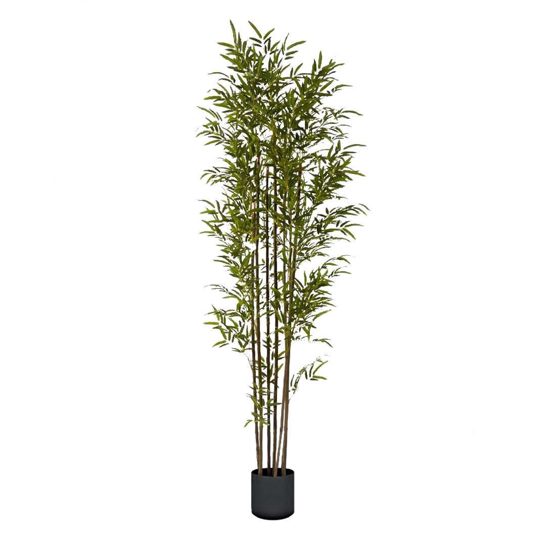SOGA 210cm Lucky Bamboo Tree Bambusa Vulgaris Artificial Plant w/ 7 Branches Home Accent Decor • LUZ-APlantFHZ210