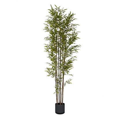 SOGA 210cm Lucky Bamboo Tree Bambusa Vulgaris Artificial Plant w/ 7 Branches Home Accent Decor • LUZ-APlantFHZ210