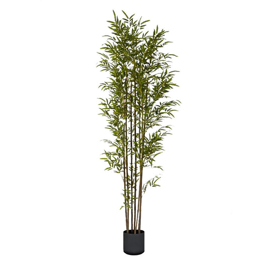 SOGA 210cm Lucky Bamboo Tree Bambusa Vulgaris Artificial Plant w/ 7 Branches Home Accent Decor • LUZ-APlantFHZ210