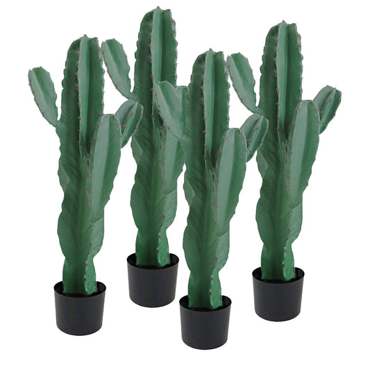 SOGA 4X 70cm Green Artificial Indoor Cactus Tree Fake Plant Simulation Decorative 5 Heads • LUZ-APlantFHLT705X4