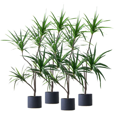 SOGA 4X 180cm Realistic Artificial Dracaena, Rubberised Silk Cloth + Iron Wire, Home Decor • LUZ-APlantFHBS180120X4