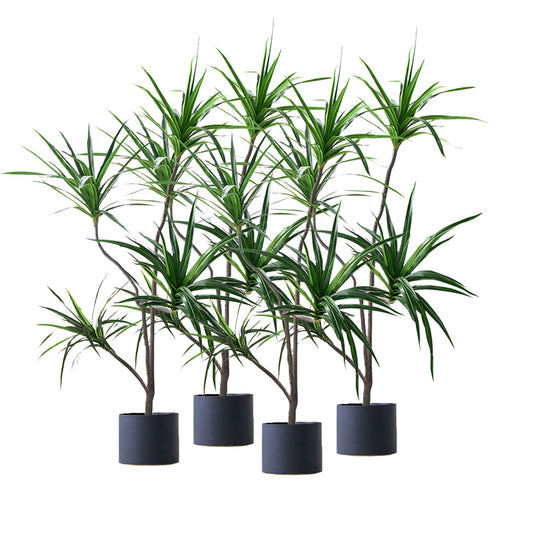 SOGA 4X 180cm Realistic Artificial Dracaena, Rubberised Silk Cloth + Iron Wire, Home Decor • LUZ-APlantFHBS180120X4