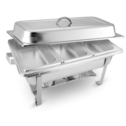 SOGA 3L Triple Tray Stainless Steel Chafing Food Warmer Catering Dish • LUZ-ChafingDish56303