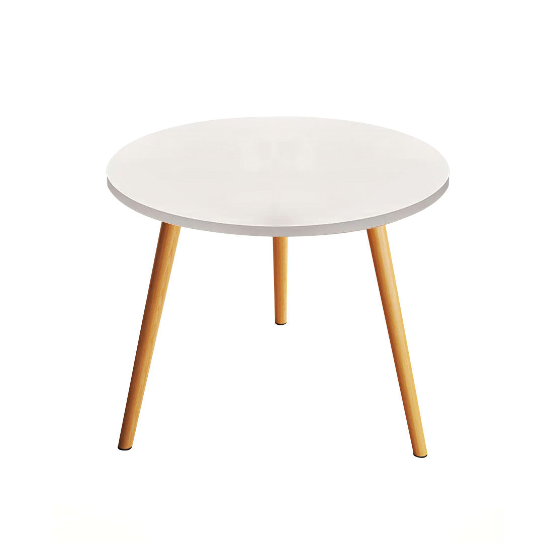 SOGA 60x60cm White Small Side Coffee Table Living Room Balcony Home Décor Style • LUZ-TableTea20