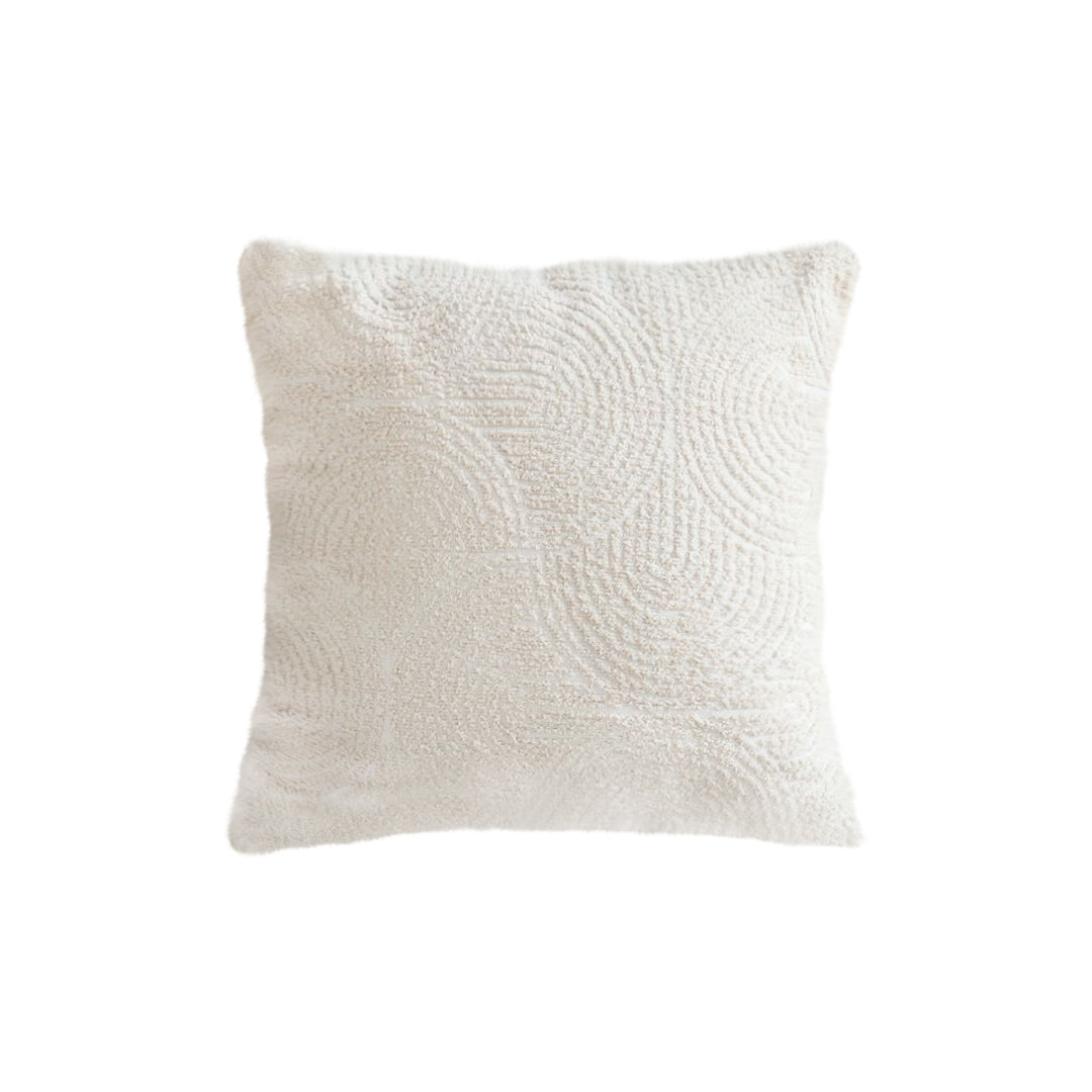 SOGA 50cm Beige Internet Celebrity 3D Arched Raised Pattern Throw Pillow • LUZ-FrenchCushion215