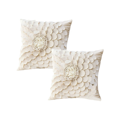SOGA 2X 45cm Pillow Sunflower Cover 100% Cotton Covers Linen Case Cushion Throw Pillow • LUZ-FrenchCushion230X2