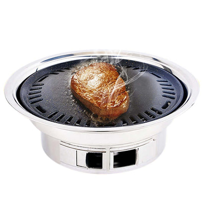 SOGA BBQ Grill Stainless Steel Portable Smokeless Charcoal Grill Home Outdoor Camping • LUZ-KoreanCharcoalBBQRound