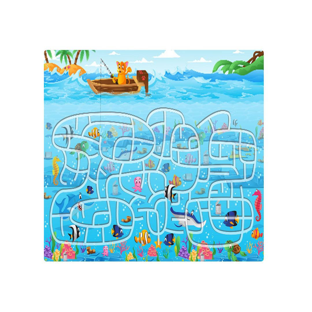SOGA 120cm Kids Rug Street Map Play Mat, Educational Baby Theme Park Area Rugs • LUZ-KidCarpet604