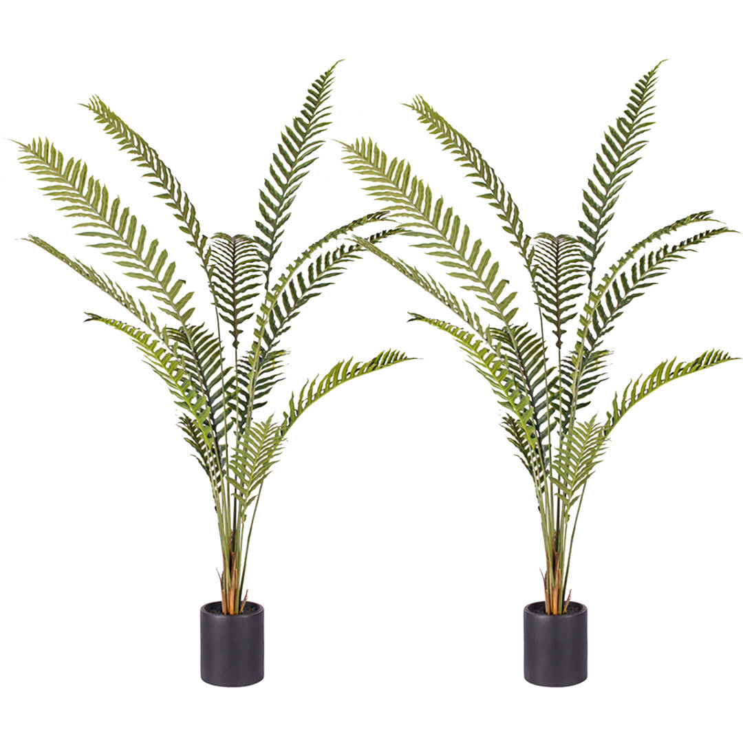 SOGA 2X 240cm Artificial Green Rogue Hares Foot Fern Tree Fake Tropical Indoor Plant Home Office Decor • LUZ-APlantCH24013X2