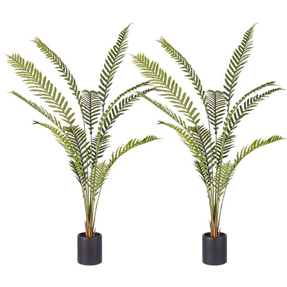 SOGA 2X 240cm Artificial Green Rogue Hares Foot Fern Tree Fake Tropical Indoor Plant Home Office Decor • LUZ-APlantCH24013X2