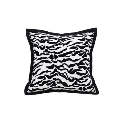 SOGA 45cm Black and White Luxury Cushion Light Mottled Texture Decorative Square Pillow Living Room • LUZ-FrenchCushion288