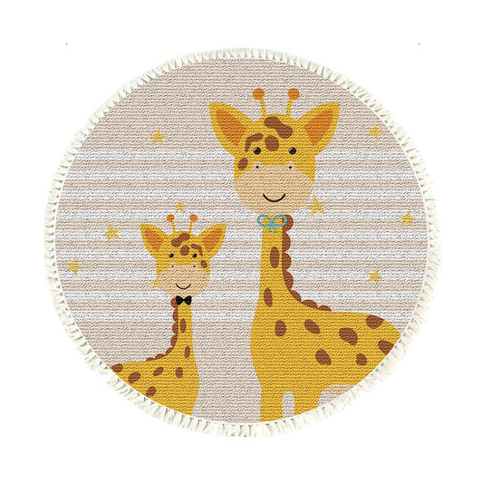 SOGA 120cm Cute Cartoon Animal Non-Slip Thick and Ultra-Soft Carpet Flannel Rug • LUZ-CarpetA181