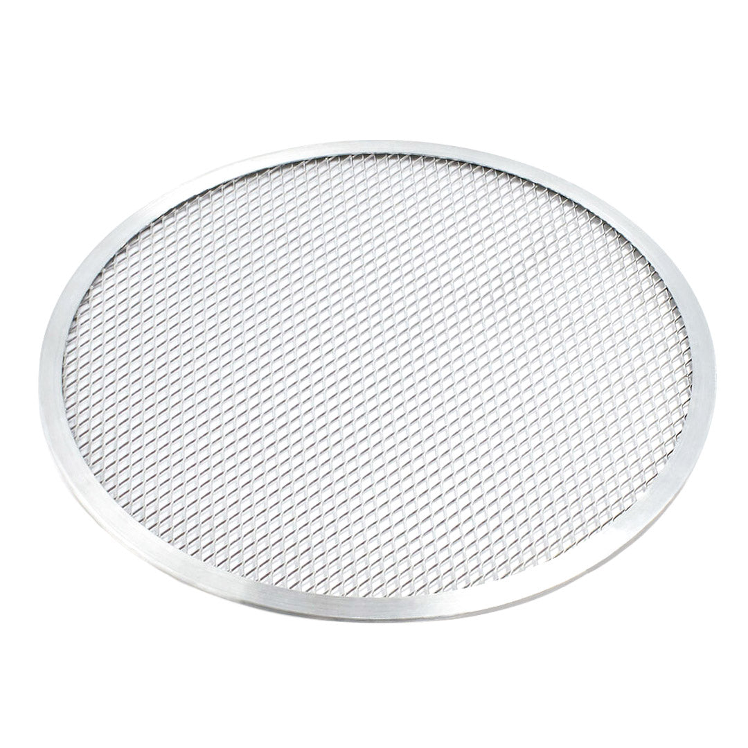 SOGA 12-inch Round Seamless Aluminium Nonstick Commercial Grade Pizza Screen Baking Pan • LUZ-PizzaScreen11707
