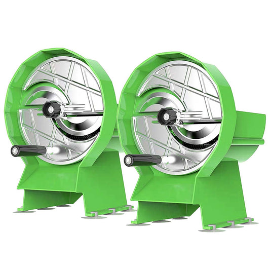 SOGA 2X Commercial Manual Vegetable Fruit Slicer Kitchen Cutter Machine Green • LUZ-FruitCutterGreenX2