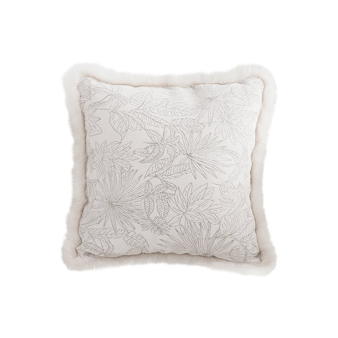 SOGA 45cm Pillow Cover French Jacquard Woven France Peony Floral Made Throw Pillow • LUZ-FrenchCushion227