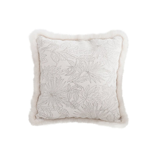 SOGA 45cm Pillow Cover French Jacquard Woven France Peony Floral Made Throw Pillow • LUZ-FrenchCushion227