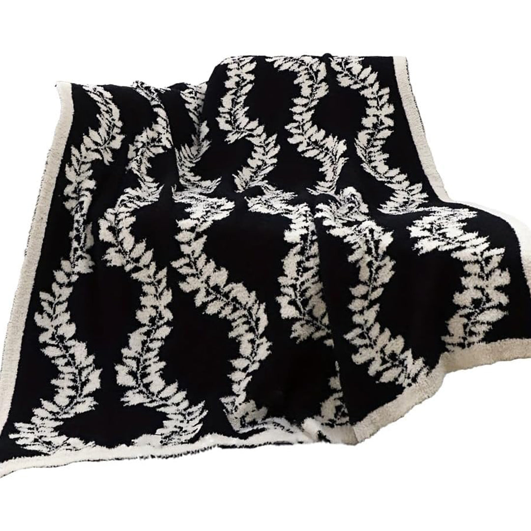 SOGA 130x170cm Throw Blanket Retro Vine Pattern Casual Stylish Cozy • LUZ-Blanket932