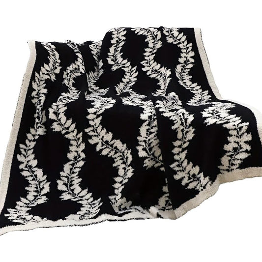 SOGA 130x170cm Throw Blanket Retro Vine Pattern Casual Stylish Cozy • LUZ-Blanket932