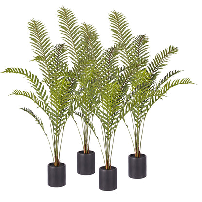 SOGA 4X 160cm Green Artificial Indoor Rogue Areca Palm Tree Fake Tropical Plant Home Office Decor • LUZ-APlant1609X4
