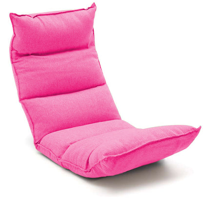 SOGA Foldable Tatami Floor Sofa Bed Meditation Lounge Chair Recliner Lazy Couch Pink • LUZ-LoungeLeatherPink