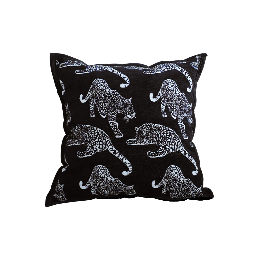 SOGA 45cm Throw Pillow Black Leopard Light Luxury Decorative Cushion for Living Room • LUZ-FrenchCushion294