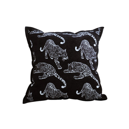 SOGA 45cm Throw Pillow Black Leopard Light Luxury Decorative Cushion for Living Room • LUZ-FrenchCushion294