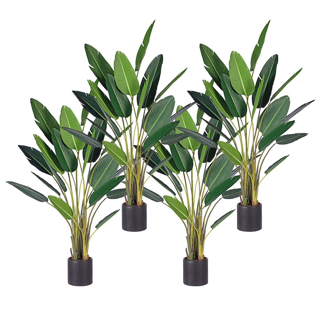 SOGA 4X 245cm Artificial Giant Green Birds of Paradise Tree Fake Tropical Indoor Plant Home Office Decor • LUZ-APlantM24518X4