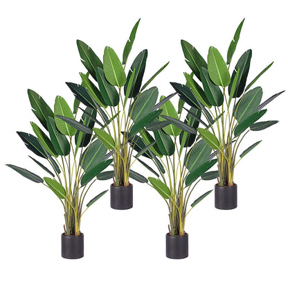 SOGA 4X 245cm Artificial Giant Green Birds of Paradise Tree Fake Tropical Indoor Plant Home Office Decor • LUZ-APlantM24518X4