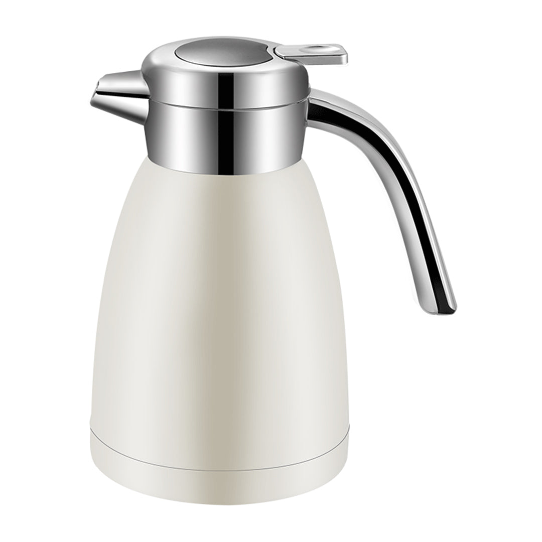 SOGA 1.2L Stainless Steel Insulated Vacuum Flask Water Bottle White • LUZ-WaterJug12WHT